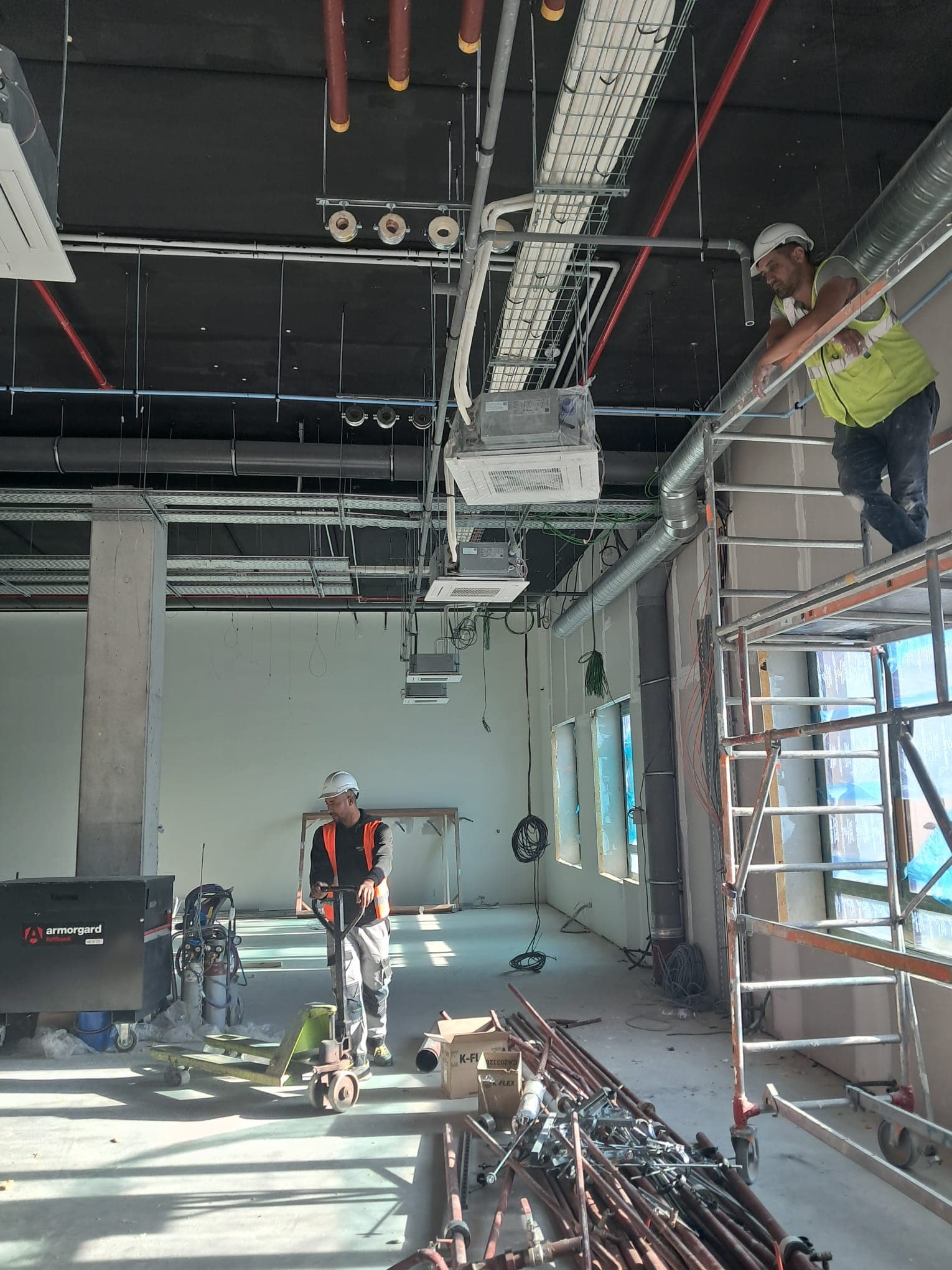 Travaux techniques en interieur